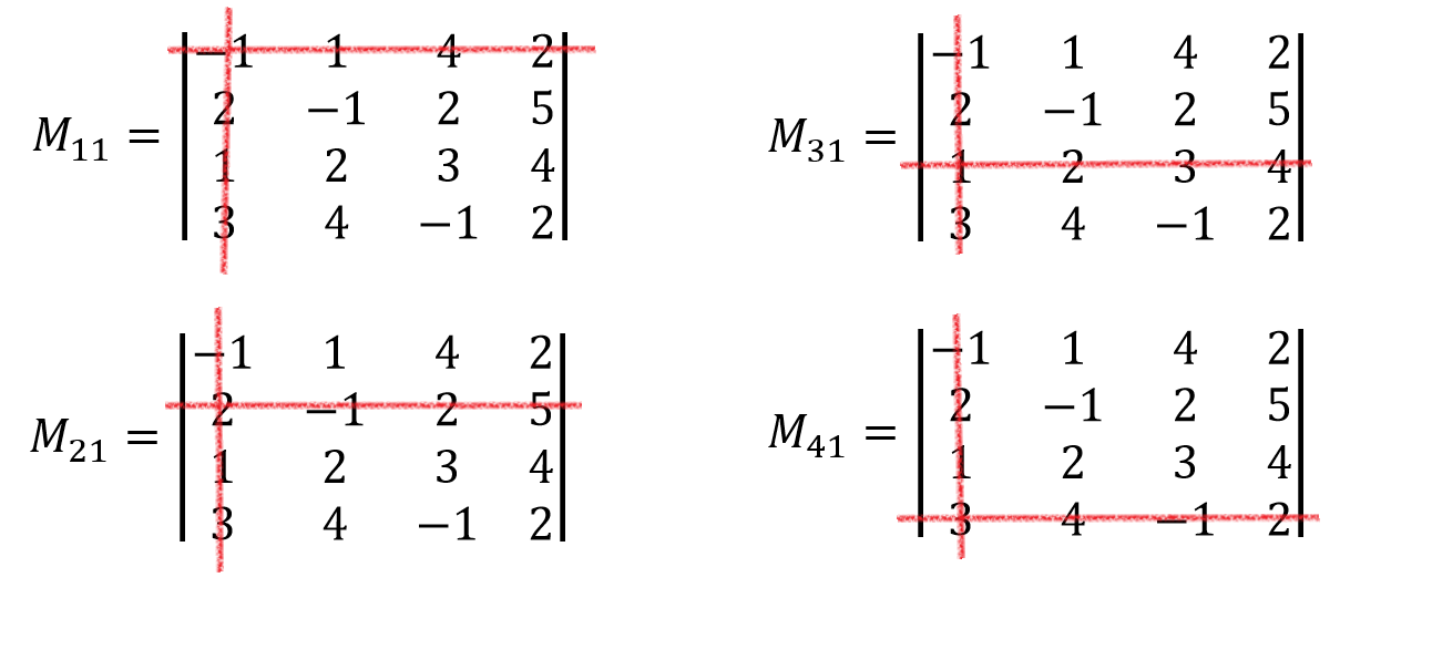 Determinant Of 4x4 Matrix